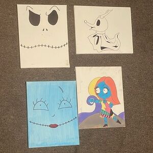 nightmare before Christmas canvas